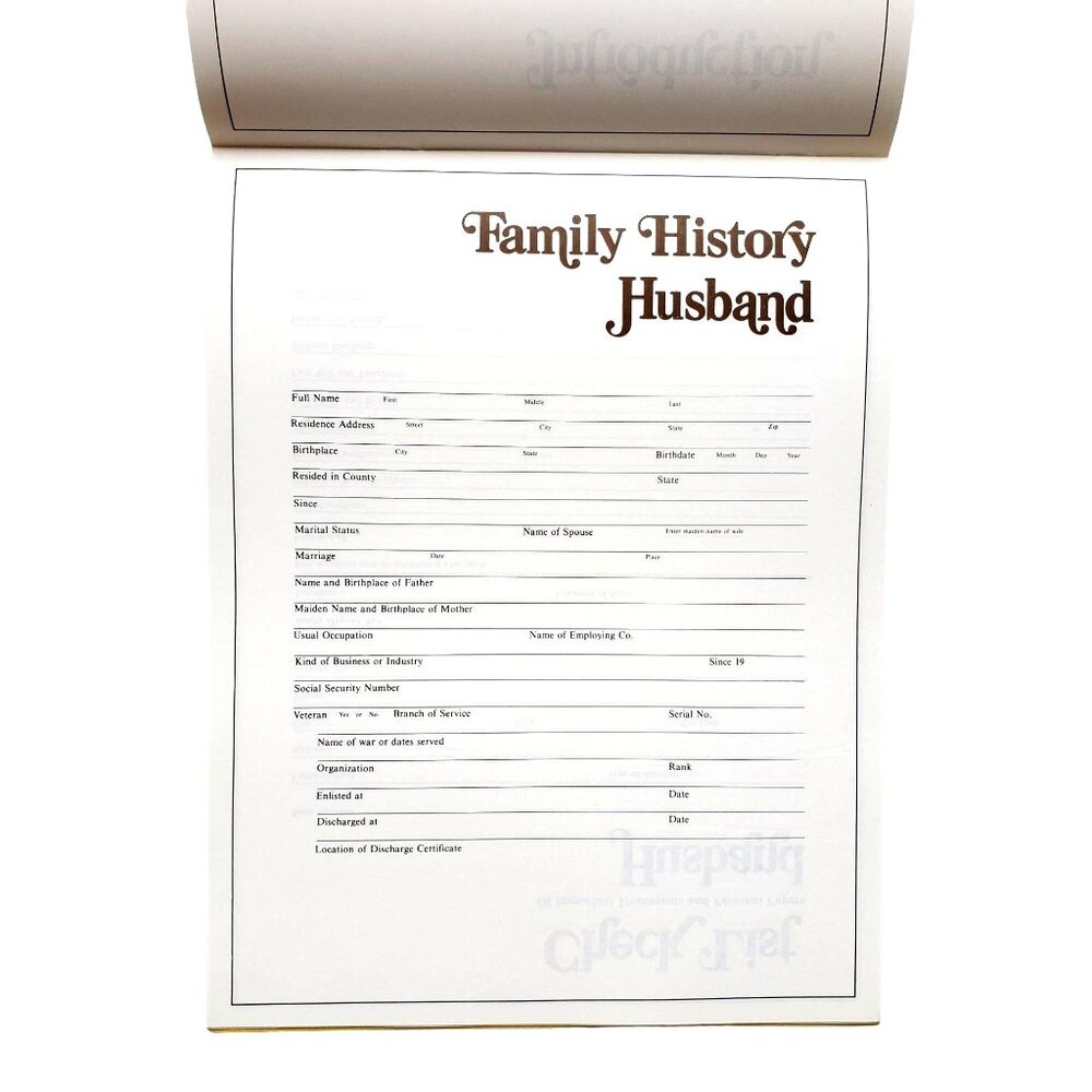 Family Portfolio Record File Confidential 1986 1976 Natl Assoc of Cemeteries - Picture 9 of 11